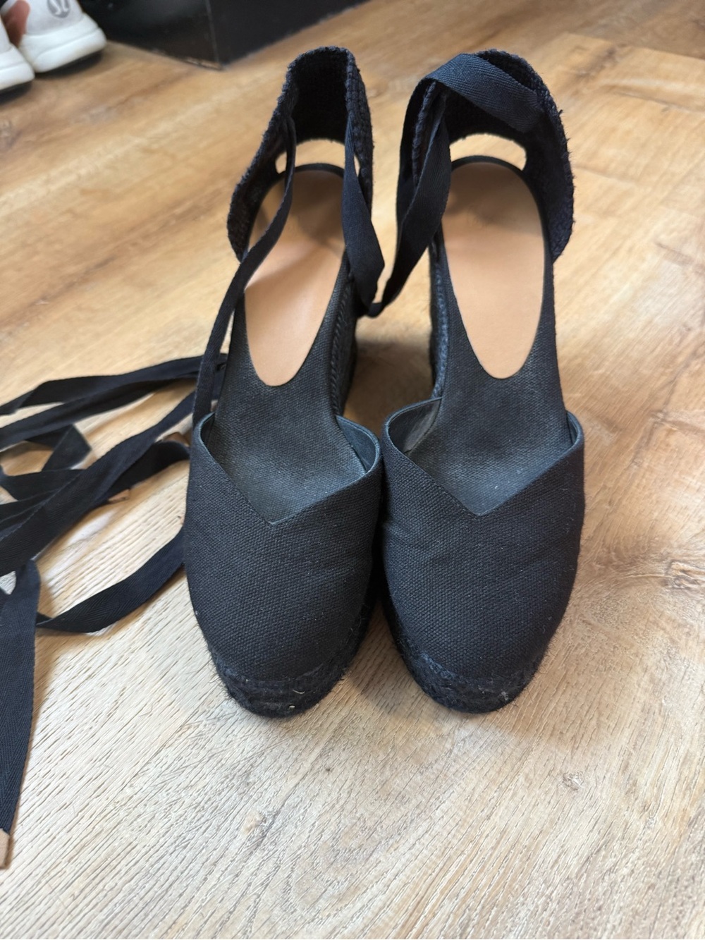 Castaner Black Espadrille Wedge- Chiara - Picture 4 of 7